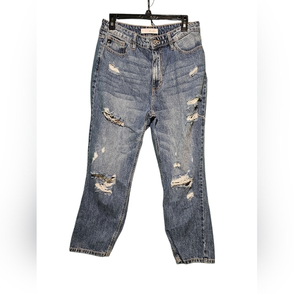 KanCan Distressed Blue Women's Relaxed Jeans Size 11/29 Excellent Condition - Picture 1 of 3